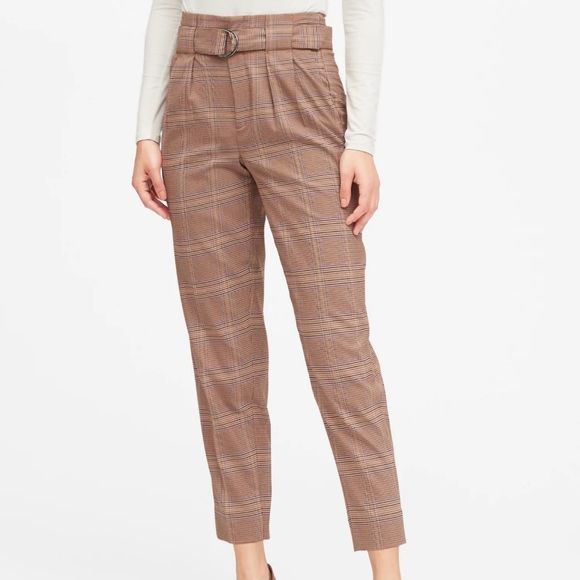 high rise cropped pants